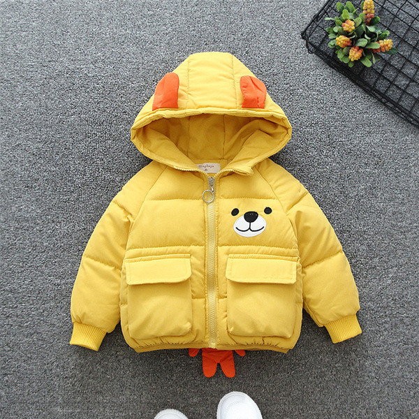 Dječja zimska jakna sa 3D elementom i kapuljačom za dječake