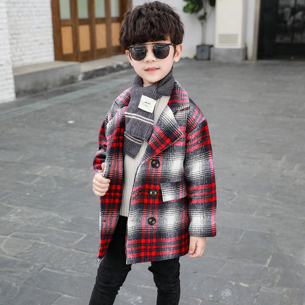 Dječji ležerni kaput s gumbima za dječake