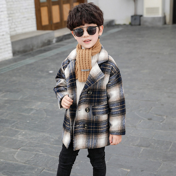 Dječji ležerni kaput s gumbima za dječake