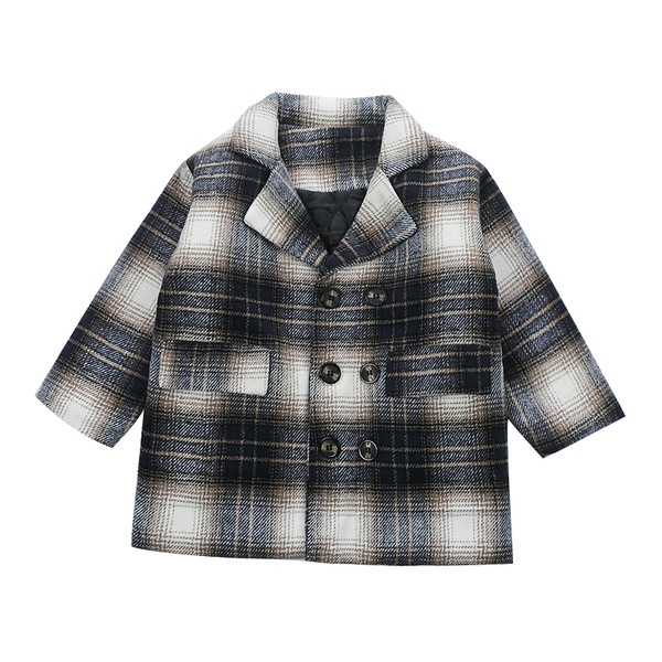 Dječji ležerni kaput s gumbima za dječake