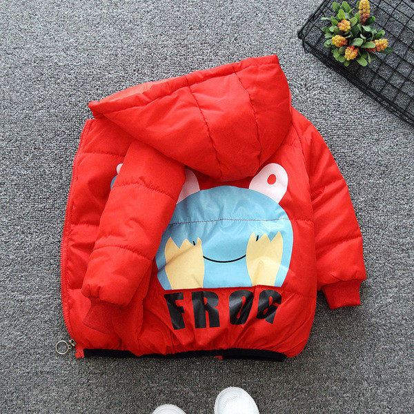 Aplikatsiooni ja kapuutsiga laste jope poistele ja tüdrukutele