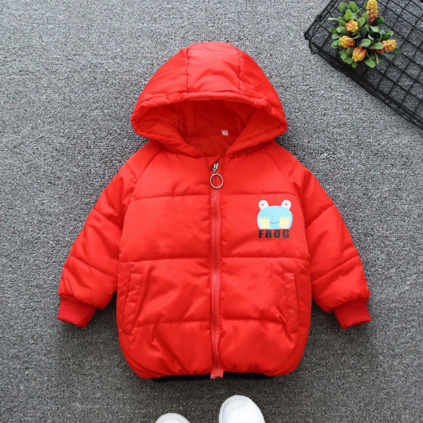 Aplikatsiooni ja kapuutsiga laste jope poistele ja tüdrukutele