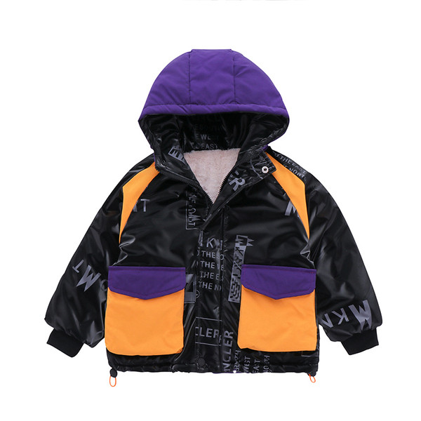 Dnevna dječja zimska jakna za dječake s džepovima