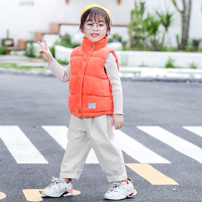 Καθημερινό παιδικό γιλέκο για κορίτσια και αγόρια με ψηλό γιακά