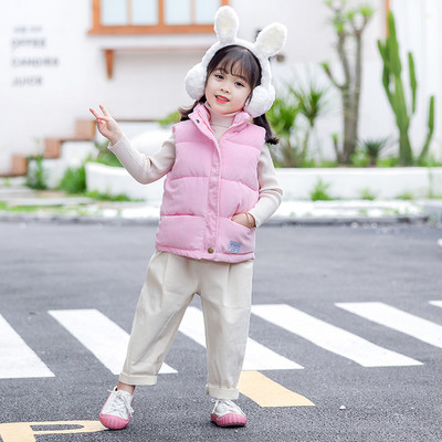 Καθημερινό παιδικό γιλέκο για κορίτσια και αγόρια με ψηλό γιακά