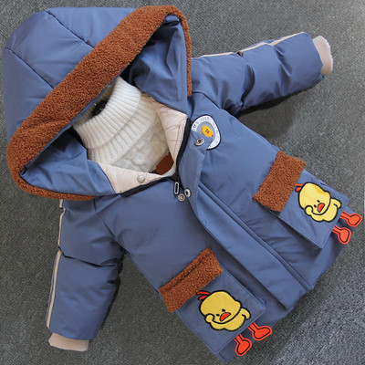 Παιδικό χειμερινό μπουφάν με κουκούλα και απλικέ