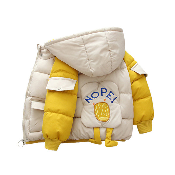 Poistele 3D elemendi ja taskutega laste jope poistele