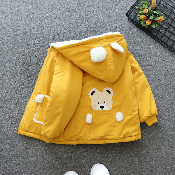 Μοντέρνο παιδικό μπουφάν με απλικέ και κουκούλα για αγόρια