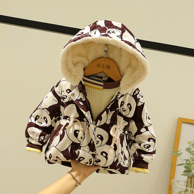 UUS Mudel panda ja pehme voodriga laste jope - poistele