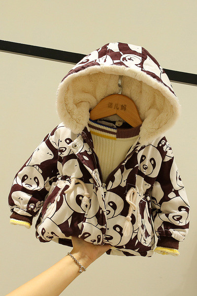 UUS Mudel panda ja pehme voodriga laste jope - poistele