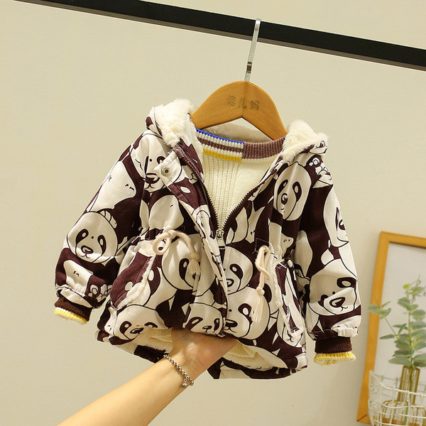 UUS Mudel panda ja pehme voodriga laste jope - poistele