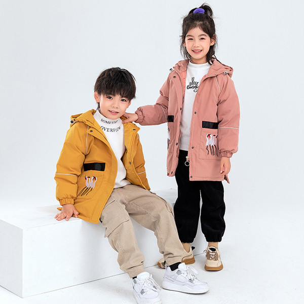 Jachetă lungă de iarnă pentru copii - pentru fete și băieți