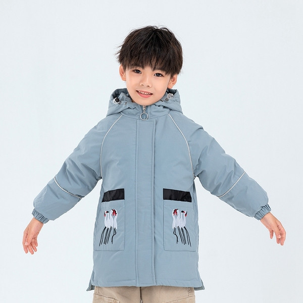 Jachetă lungă de iarnă pentru copii - pentru fete și băieți