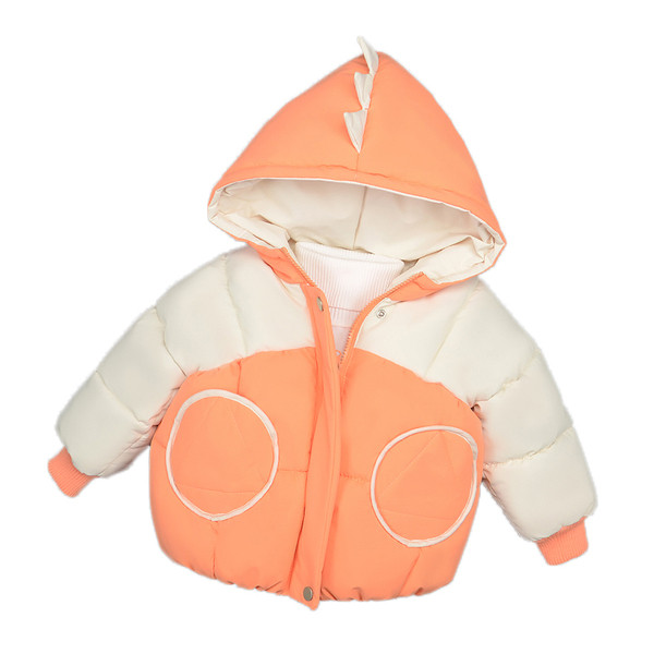 Παιδικό χειμερινό μπουφάν με κουκούλα και τρισδιάστατο στοιχείο - για αγόρια