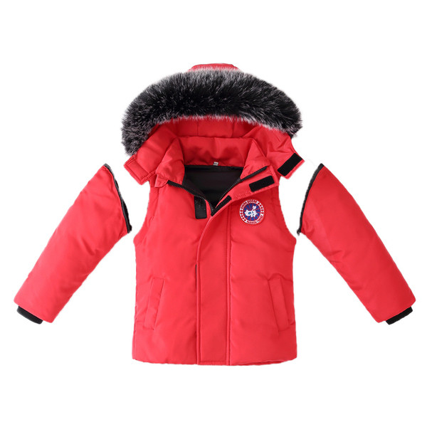 Παιδικό μπουφάν φθινοπώρου-χειμώνα με κουκούλα - για αγόρια και κορίτσια