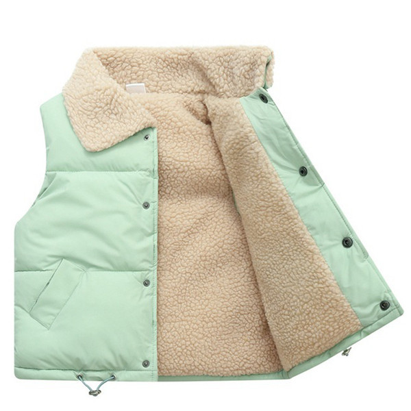 Pehme voodriga laste sügis-talvine vest - poistele ja tüdrukutele