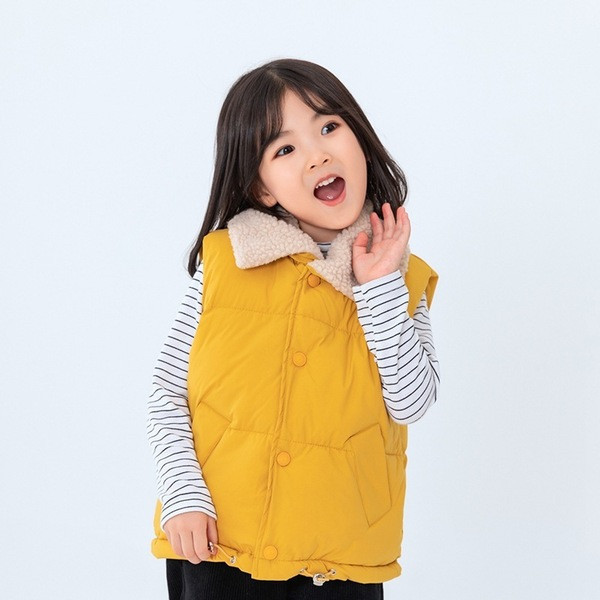 Pehme voodriga laste sügis-talvine vest - poistele ja tüdrukutele