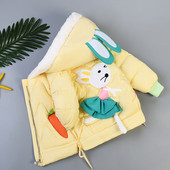 3D-elemendi ja sulekapuutsiga laste talvejope - tüdrukutele ja poistele