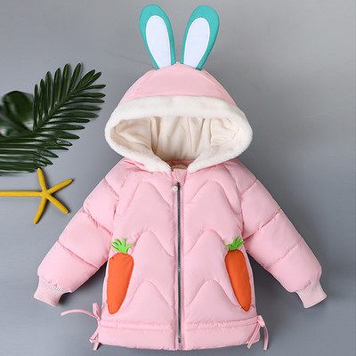 3D-elemendi ja sulekapuutsiga laste talvejope - tüdrukutele ja poistele