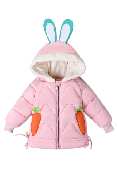 3D-elemendi ja sulekapuutsiga laste talvejope - tüdrukutele ja poistele