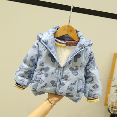 Tõmbluku ja kapuutsiga laste jope poistele ja tüdrukutele