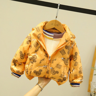 Tõmbluku ja kapuutsiga laste jope poistele ja tüdrukutele