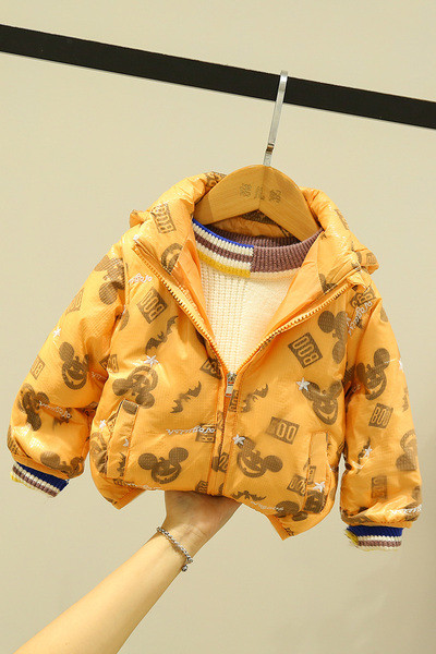 Tõmbluku ja kapuutsiga laste jope poistele ja tüdrukutele