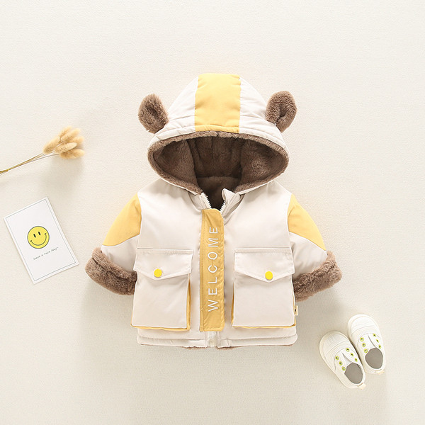 Παιδικό μπουφάν με μαλακή επένδυση με στοιχείο 3D - για αγόρια και κορίτσια