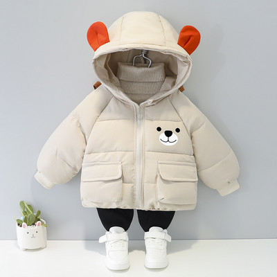 Χειμερινό παιδικό μπουφάν με κουκούλα για αγόρια