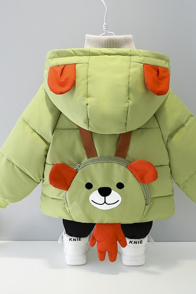 Χειμερινό παιδικό μπουφάν με κουκούλα για αγόρια