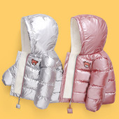 Παιδικό μπουφάν με απλικέ και κουκούλα - για αγόρια και κορίτσια