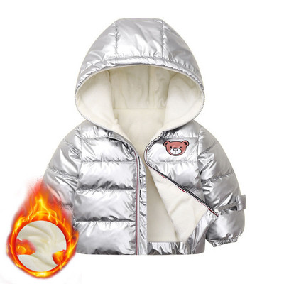 Παιδικό μπουφάν με απλικέ και κουκούλα - για αγόρια και κορίτσια