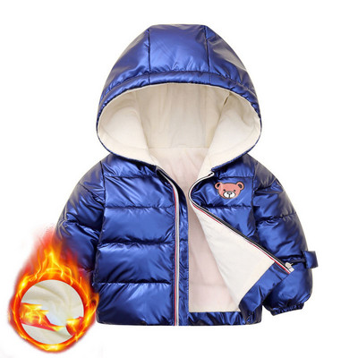 Παιδικό μπουφάν με απλικέ και κουκούλα - για αγόρια και κορίτσια