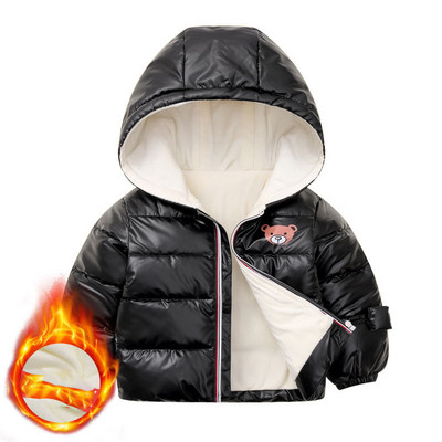 Παιδικό μπουφάν με απλικέ και κουκούλα - για αγόρια και κορίτσια