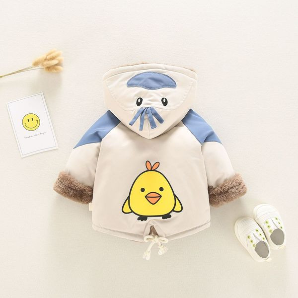 Παιδικό μπουφάν με γούνα και απλικέ - για αγόρια και κορίτσια