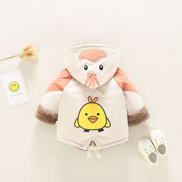 Παιδικό μπουφάν με γούνα και απλικέ - για αγόρια και κορίτσια