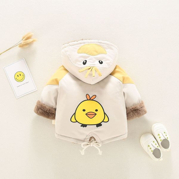 Παιδικό μπουφάν με γούνα και απλικέ - για αγόρια και κορίτσια