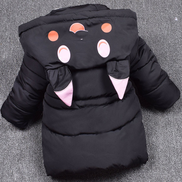 Dječja zimska duga jakna sa šarenim elementima