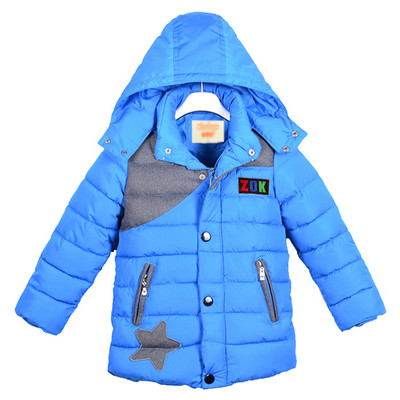 Dječja zimska jakna s kapuljačom za dječake