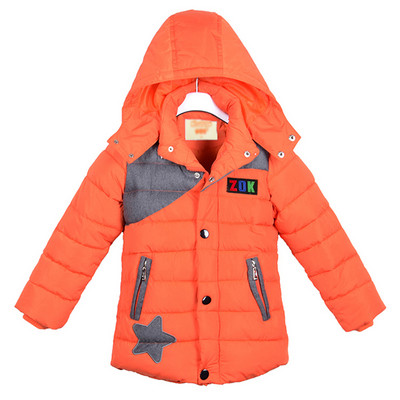 Dječja zimska jakna s kapuljačom za dječake