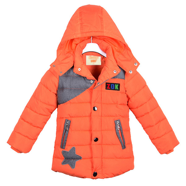 Dječja zimska jakna s kapuljačom za dječake
