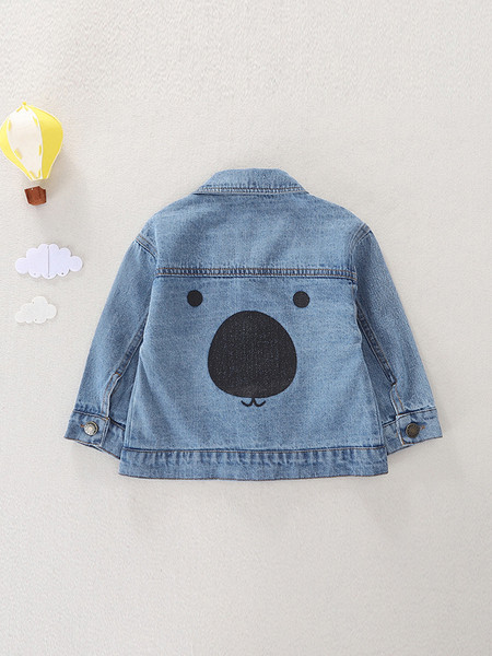 Tagaküljel aplikatsiooniga laste jope - teksast