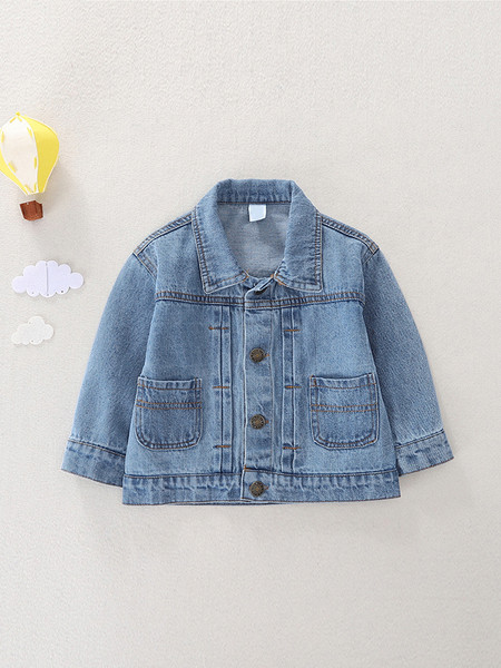 Tagaküljel aplikatsiooniga laste jope - teksast