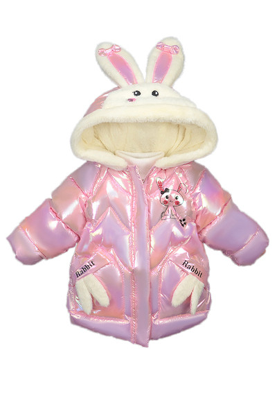 Παιδικό χειμερινό μπουφάν με μαλακή επένδυση με τρισδιάστατο στοιχείο