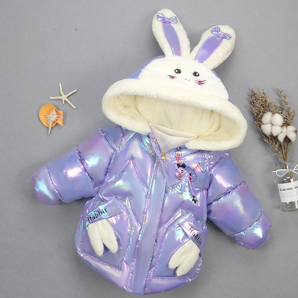 Παιδικό χειμερινό μπουφάν με μαλακή επένδυση με τρισδιάστατο στοιχείο