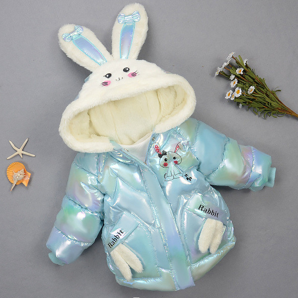 Παιδικό χειμερινό μπουφάν με μαλακή επένδυση με τρισδιάστατο στοιχείο