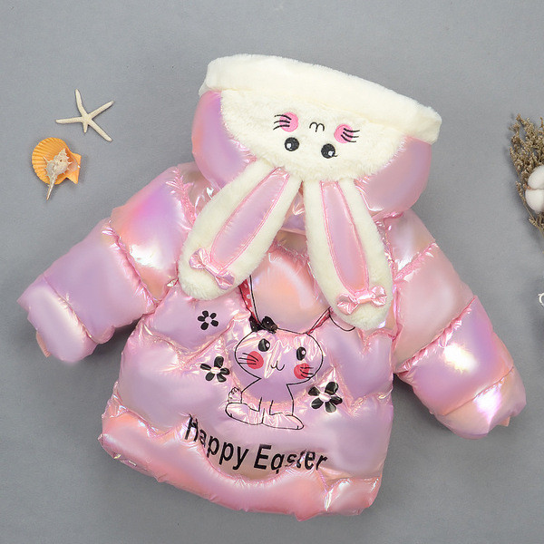 Παιδικό χειμερινό μπουφάν με μαλακή επένδυση με τρισδιάστατο στοιχείο