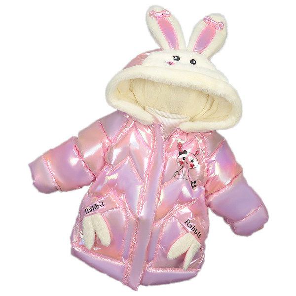 Παιδικό χειμερινό μπουφάν με μαλακή επένδυση με τρισδιάστατο στοιχείο