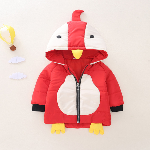 Laste jope kapuutsil 3D elemendiga ja lukuga