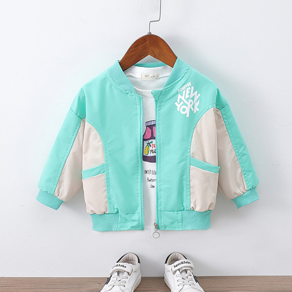 Ανοιξιάτικο παιδικό μπουφάν με επιγραφή - για αγόρια